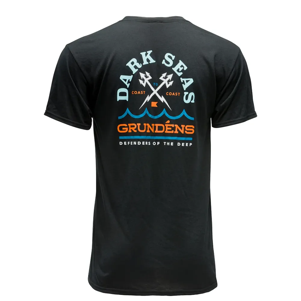Discount Dark Seas X Grundens Circulation Tech Tee Men T-Shirts