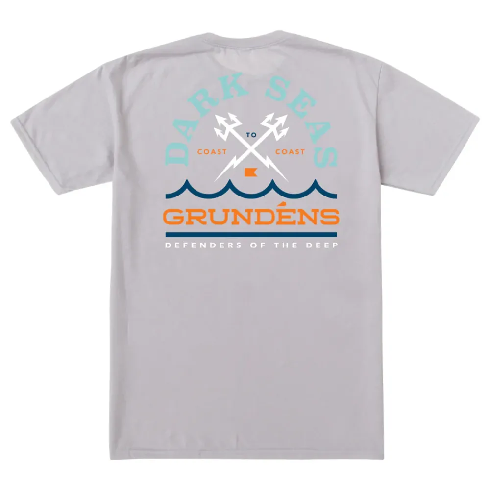 Discount Dark Seas X Grundens Circulation Tech Tee Men T-Shirts