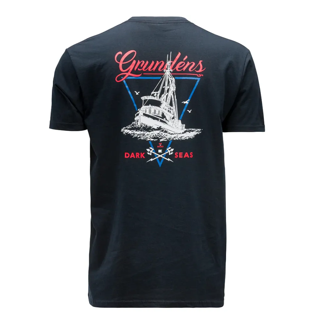 New Dark Seas X Grundens Long Range T-Shirt Men T-Shirts