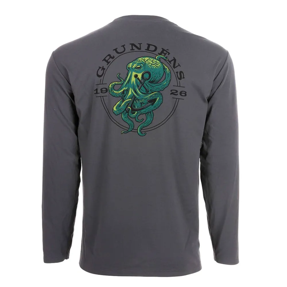 Best Tech Tee Ls - Kraken Print Men T-Shirts